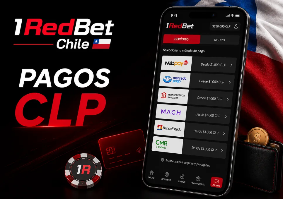 Métodos de Pago 1RedBet en Chile para Depósitos y Retiros en CLP